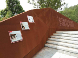 潮南耐候钢挡土墙